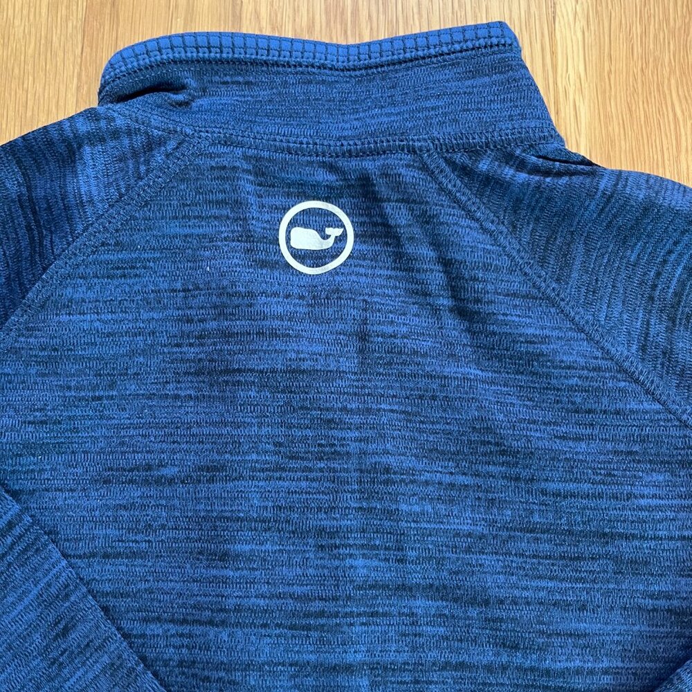 Vineyard Vines Boys' Sankaty Quarter-Zip Navy Size Small (8-10) - Picture 3 of 5